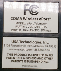 USA Technologies ePort Telemeter Wireless Vending or ade Credit Card Reader.