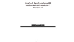 MicroTouch- OF-215P-B1 21.5″ 1920×1080 PCAP Open Frame Touch Monitor VGA/HDMI/DP