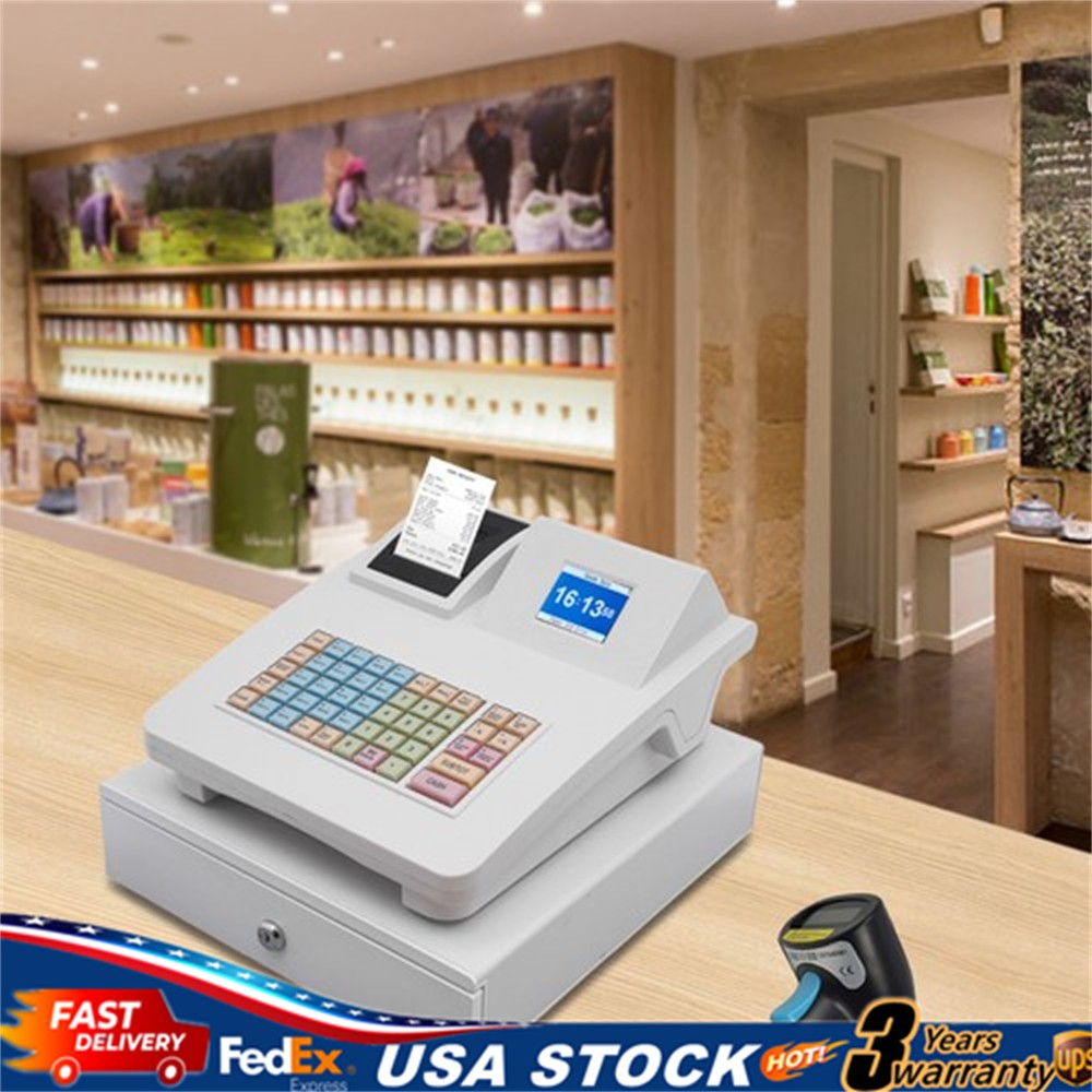 Electronic Cash Register Pos System Supermarket Bar Retail Shop with Cash Drawer