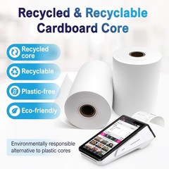 Pax Thermal Receipt Paper Rolls 10 Rolls for Pax POS & Terminal Printers – Cr…