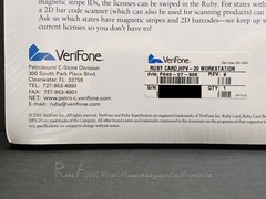 VeriFone Ruby Card P040-07-508 HPV-20 Workstation Revision B: Car Wash (NEW)