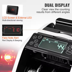 1000 Pcs/Min Money Counter Business Cash Register Bill Counterfeit Bill Detector