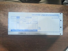 100 LONG 2 PART Credit Card Imprinter Sale Slips 20 packs of 100