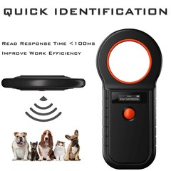 Microchip Scanner ISO11784/85 FDXB EMID Pet Dog Cat RFID Reader Data Storage