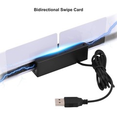 MSR90 USB Swipe Magnetic Credit Card Reader 3 Tracks Mini Smart black