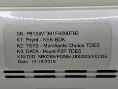 Poynt Smart Terminal Wireless POS System Untested AS IS P118