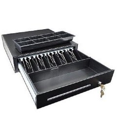 EOM-POS Heavy Duty Cash Register Drawer with built in cable for receipt printer