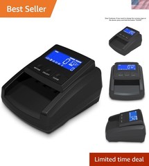Portable Counterfeit Bill Detector for USD, EUR, GBP, COP, Pen, 5 Detection F…