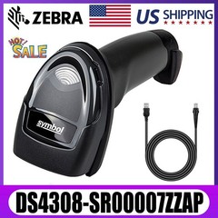 Symbol Zebra DS4308-SR00007ZZAP Handheld 1D 2D Barcode Scanner With USB Cable US
