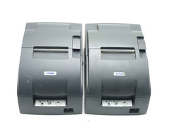 Lot of 2 Epson TM-U220B M188B Ethernet Dot Matrix POS Receipt Printer