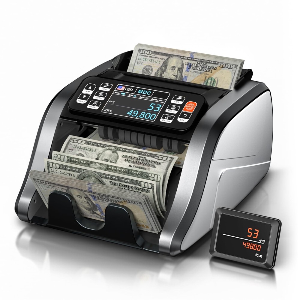 Aneken N60 Money Counter Mixed Denoms 3.5″ HD Dual TFT Printer
