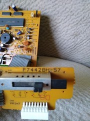 Sharp XE-A110 Electronic Cash Register Parts: Digital Display Circuit Board Swit