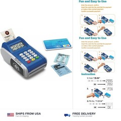 Payment Terminal Toys, Point of Sale Terminal with Light and Sound, Cash Regi…