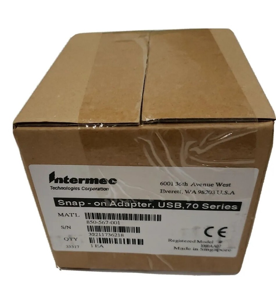 NEW SEALED IN BOX INTERMEC SNAP ON ADAPTER USB 70 SERIES