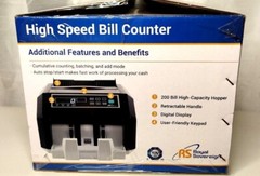 Royal Sovereign Back Load Bill Counter with 3Phase Counterfeit Detection