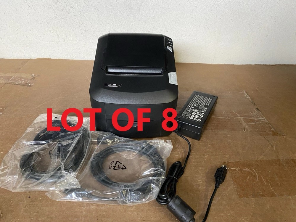 Lot Of 8 Genuine POSX EVO Green Hi Speed POS Thermal Receipt Printer USB Etherne
