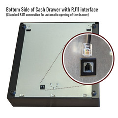 16″x16.5″x4″ Cash drawer Portable POS Cash Box Tray 8 coin 5 bill compartment