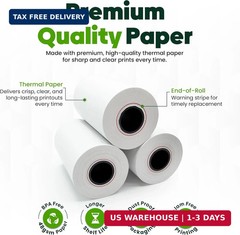 PM Company Thermal Paper Receipt Rolls – BPA-Free Receipt Paper for Credit Card