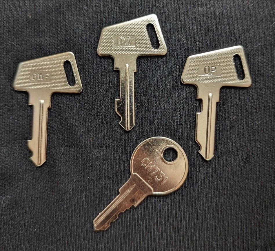 Sanyo Cash Register Keys – Set of 4 – ECR Series Registers