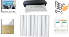 Thermal Printer Paper Rolls 8.5×11 Letter Size BPA Free Inkless Lasts 3