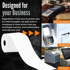 Thermal Tiger Thermal Paper Rolls 3 1/8 x 230, BPA-Free 10-Roll Pack