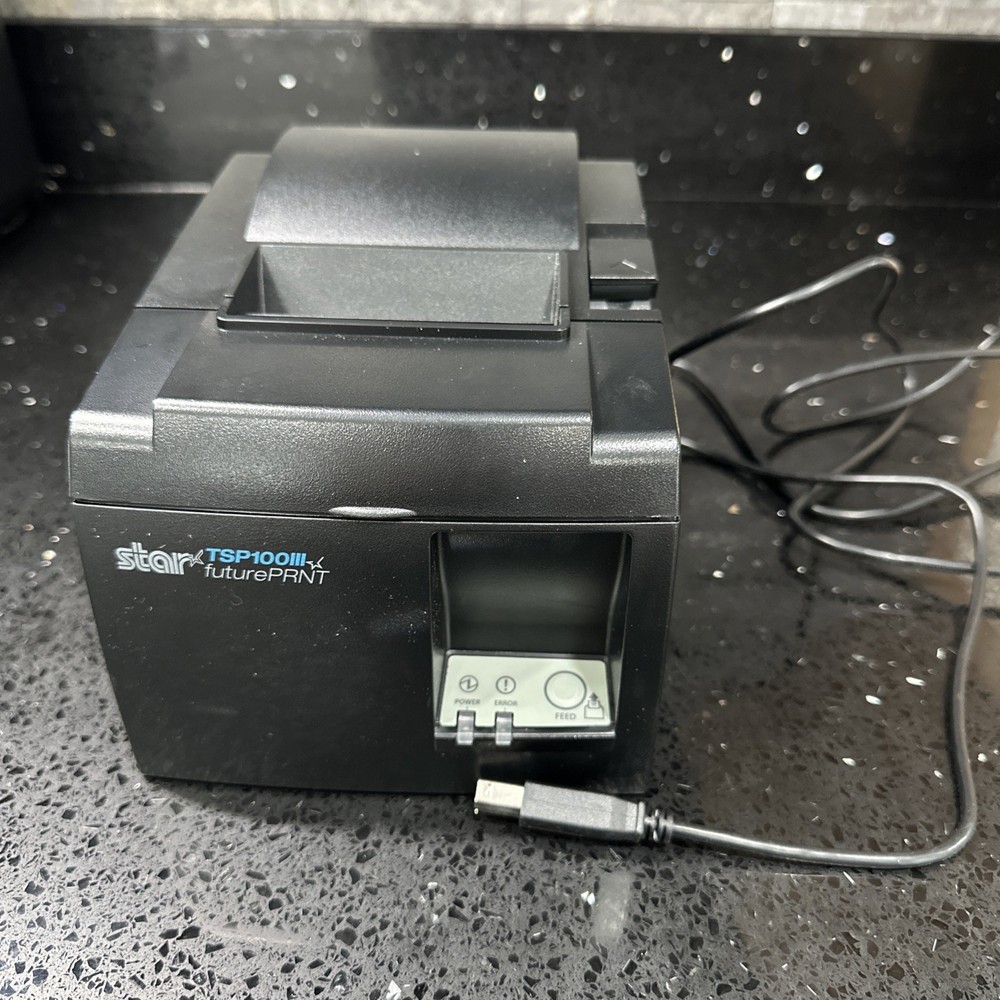 Star TSP100 FuturePRNT Thermal Receipt Printer w/ Type B USB Cord