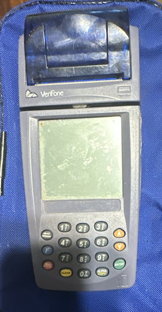 VeriFone NURIT 8020 Wireless Credit Card Terminal POS Reader Blue 8020US11E01