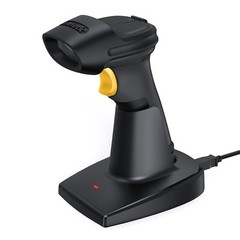 Wireless Bluetooth Barcode Scanner Charging Base1D 2.4G Read On Screen