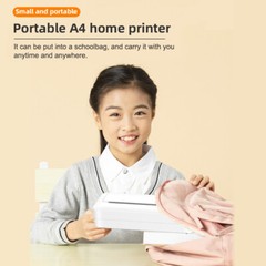 A4 Portable Paper Printer Thermal Printing Wireless BT Compatible with iOS B9T5