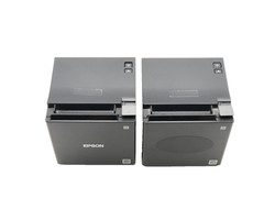 Lot of 2 Epson TM-m30 M335A POS Receipt Mobile Thermal Label Printer