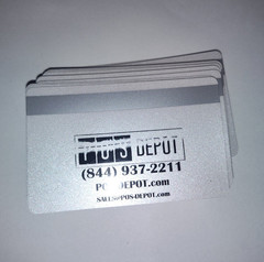 POS Depot MICROS Oracle Blank Magnetic Stripe Card, Pack Of 24, Solid White Face