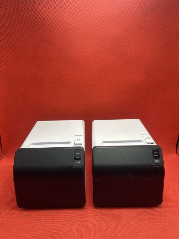 Lot Of 2 POSBANK A11 PRIME Thermal Receipt Printer (NO POWER CORD/UNIT ONLY)