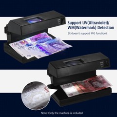 110V Counterfeit Bill Detector Cash Currency Banknotes Checker For USD EURO G6I7