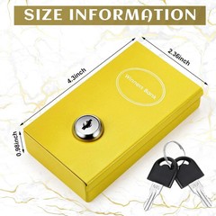 1 Pack Metal Box for Gamblers Pocket Sized Winner Bank Gambling Casino Cash Box