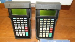 Lot of 2 Worth Data Tricoder model T54 bar code scanners with manuals & Box 2005