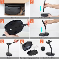 Universal Barcode Scanner Stand Hands Free Scanning Reader Cradle Wall Mountable