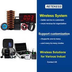 Retekess TD157 Restaurant Pager System Queuing 16 Buzzers Food Truck Clinic Bar