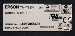 Seiko Epson Corporation M129H TM-T88IV Monochrome Thermal Receipt Printer