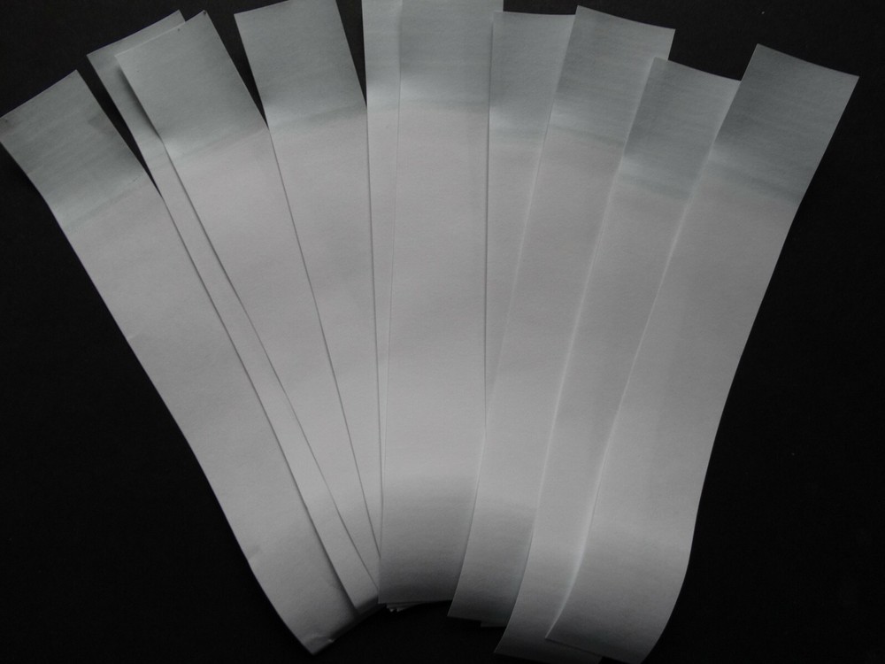 10 -Blank Cash Money Self-Sealing Straps White Saw Tooth Currency Bands