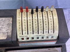 VINTAGE Antique CREDIT CARD MACHINE NewBold ADDRESSOGRAPH