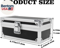 Lockable Cash Box, Aluminium Alloy Money Box for Cash, Money Holder, Cash Organi