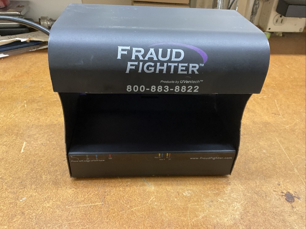 Fraud Fighter HD4x2 120A UV16 Backlight Fluorescence Counterfeit Detector Tested