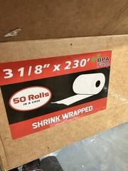 3 1/8″ x 230′ THERMAL POS RECEIPT PRINTER ROLL PAPER BPA FREE USA 50 ROLLS