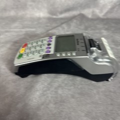 VeriFone VX520 Silver And Black, LCD Screen POS Credit Card Terminal UNTESTED