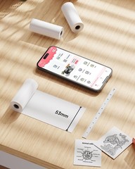 T02 Pink/Yellow/Blue Thermal Paper Non-Adhesive Color Paper Printer Paper Com…