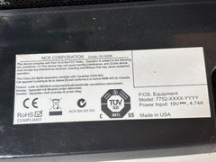 Radiant Systems NCR POS Touchscreen Monitor Model 7752 With Card Reader Untested