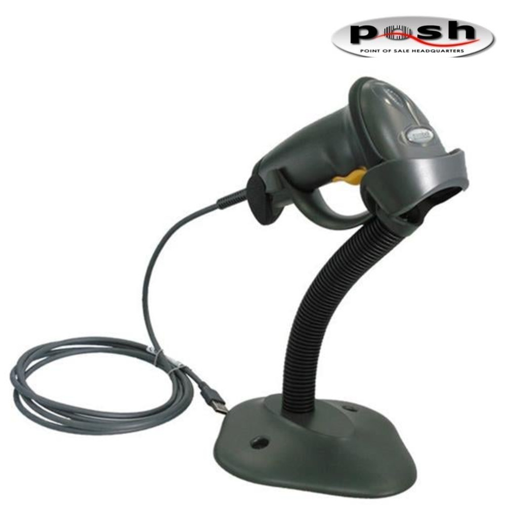 NEW Zebra LS2208-SR Black Barcode Scanner w/ Stand USB Kit – NA Only