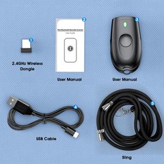 Bluetooth Barcode Scanner Mini 1D Portable 3-in-1 Wireless USB Wired Reader