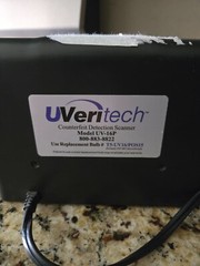 Fraud Fighter Counterfeit Detection Scanner UV-16-Uveritech Model HD4X2-120A