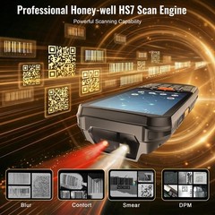 Android 13 Barcode Scanner PDA P300 HS7 4″ Touchscreen IP66 Rugged